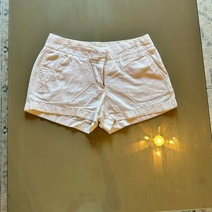 White chino j crew shorts size 4